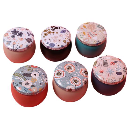 Мини-коробка для хранения из жести, универсальный круглый стильный контейнер для заколок, сережек, колец, конфет, чая