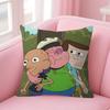 Cartoon CClarence fun  Pillow Cushion Cover Pillowcase Living Room Sofa Home Decor Customized