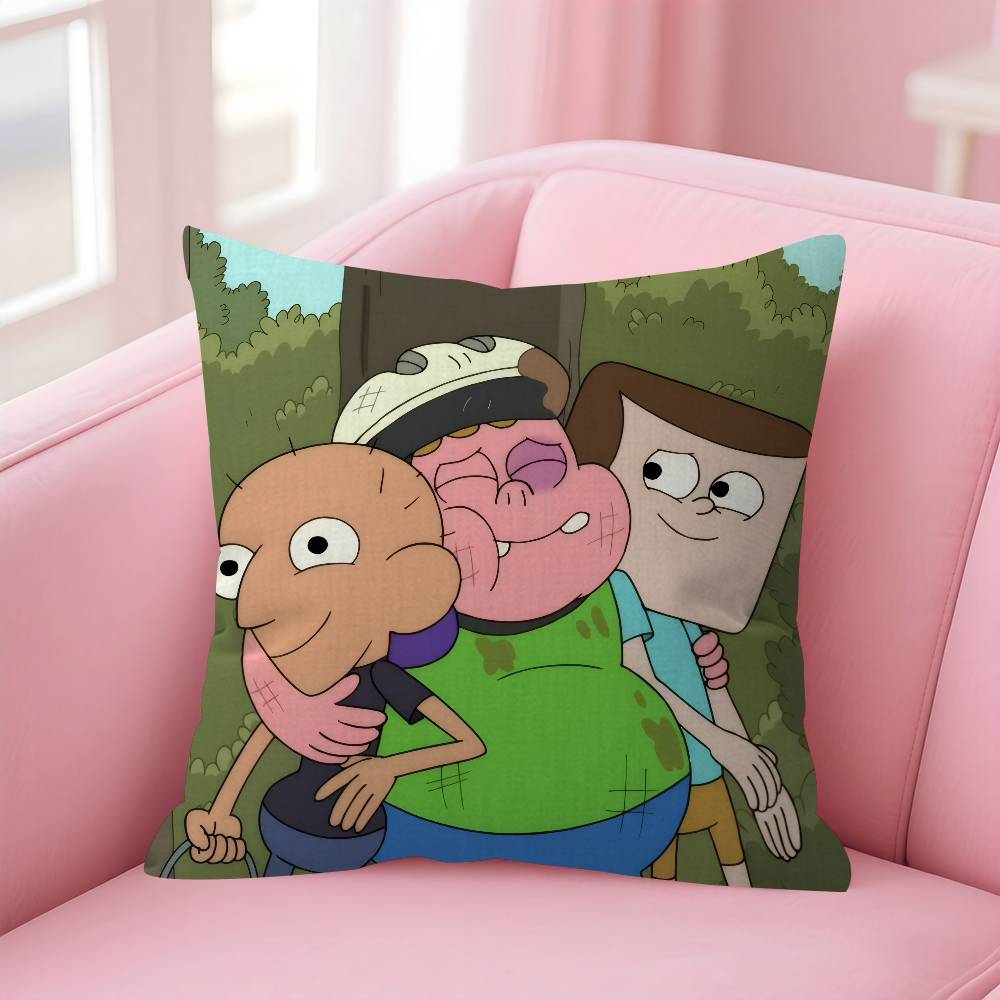 Cartoon CClarence fun Pillow Cushion Cover Pillowcase Living Room Sofa Home Decor Customized