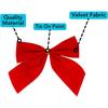 50/100Pcs Christmas Decor Christmas Tree Bow 5.5CM Red Velvet Bow Xmas Tree Ornaments Home New Year 2025 Navidad Decoration
