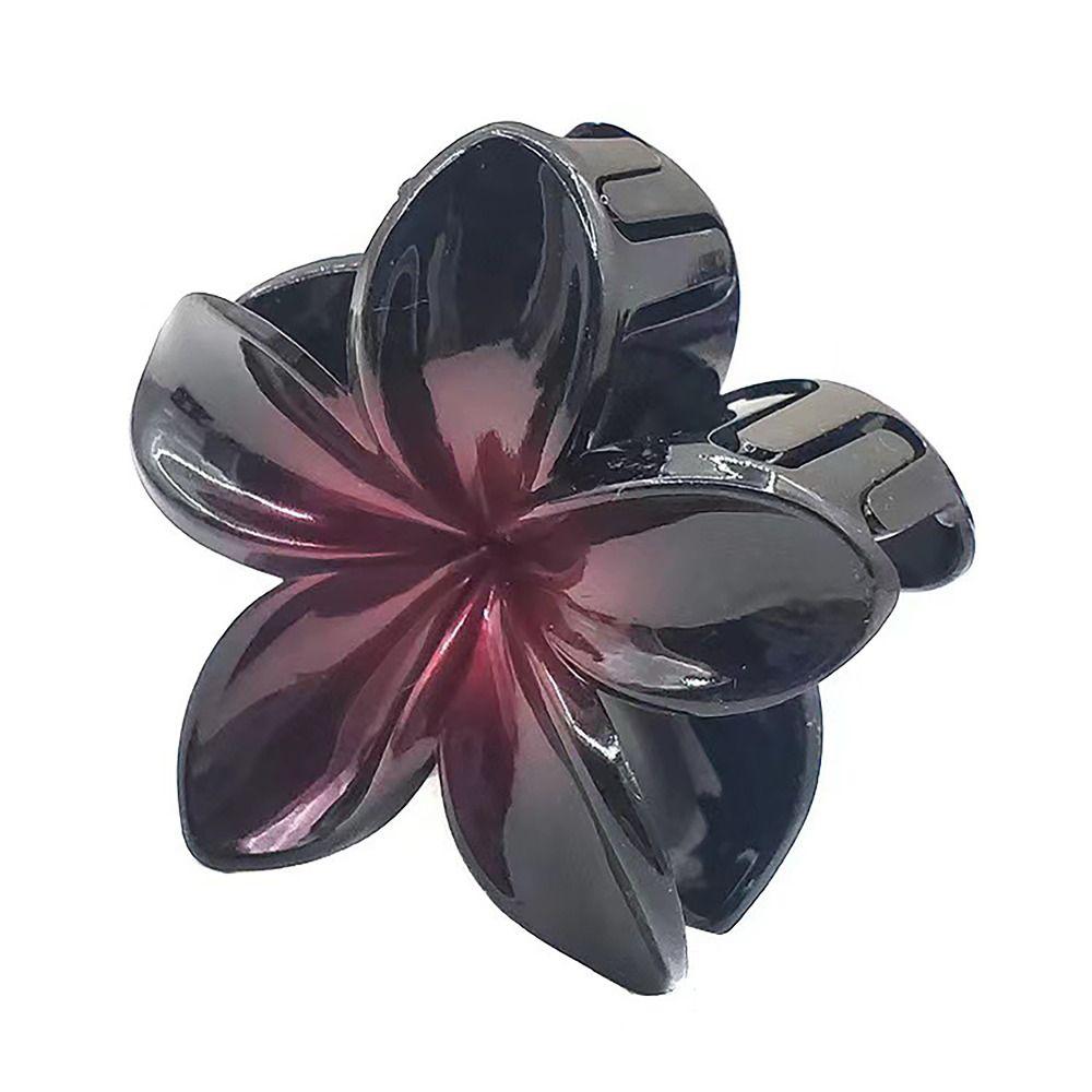 Pearlescent Hair Claw Flower Shape Hair Clips Sweet Flower Hair Clip Girls