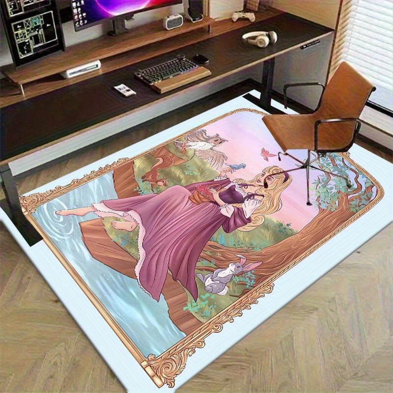 1pc, "Home Decor Rug, Office Carpet, Chair Pad, Outdoor Mat, Gift Idea - Fantasy Forest Adventure"P015