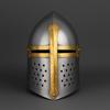 Medieval Crusader Sugar Loaf Helmet  16 Gauge Knight  Knight Great Helm for Cosplay  Halloween - Gift for Him