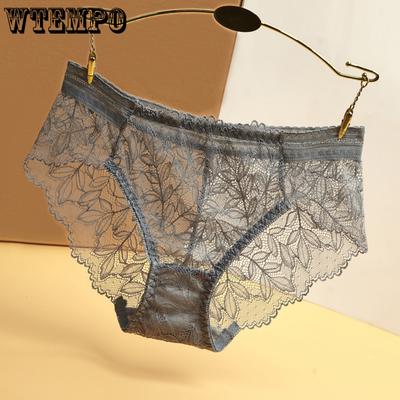 Прозрачное кружевное сексуальное женское нижнее белье бесшовные трусы-треугольники с низкой посадкой, дышащие