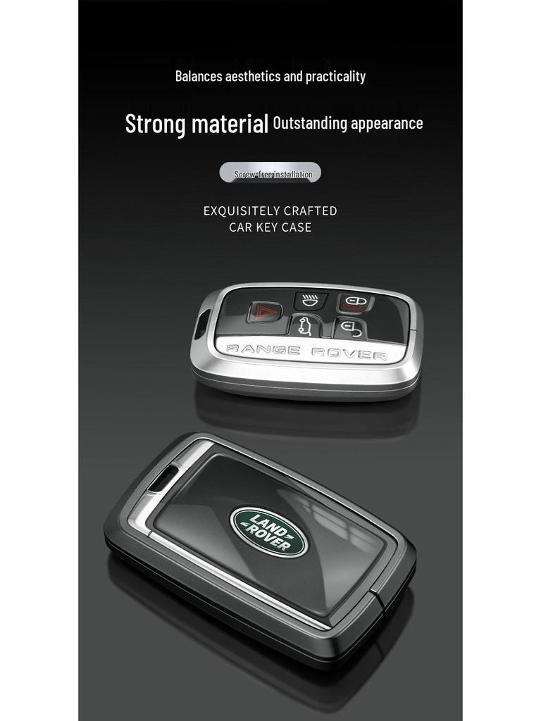 Чехол для ключа Land Rover: Алюминиевый корпус для Range Rover Sport, Velar, Evoque, Discovery, Freelander.
