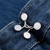 1 Set Nail-free Metal Jeans Button Snaps Detachable Pants Clips Buttons Pins DIY Waist Tightener Clothing Buckles Sewing Tools