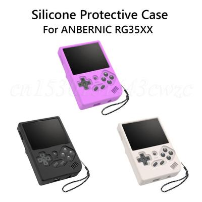 Мягкий силиконовый чехол для игровой консоли ANBERNIC RG35XX, противоударный, противоскользящий защитный чехол для RG35XX, защитный чехол
