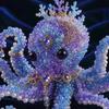 DIY Beaded Octopus Craft Kit Handmade Animal Figure Decoration Set with Acrylic Beads and Accessories for Home Display and Art Projects