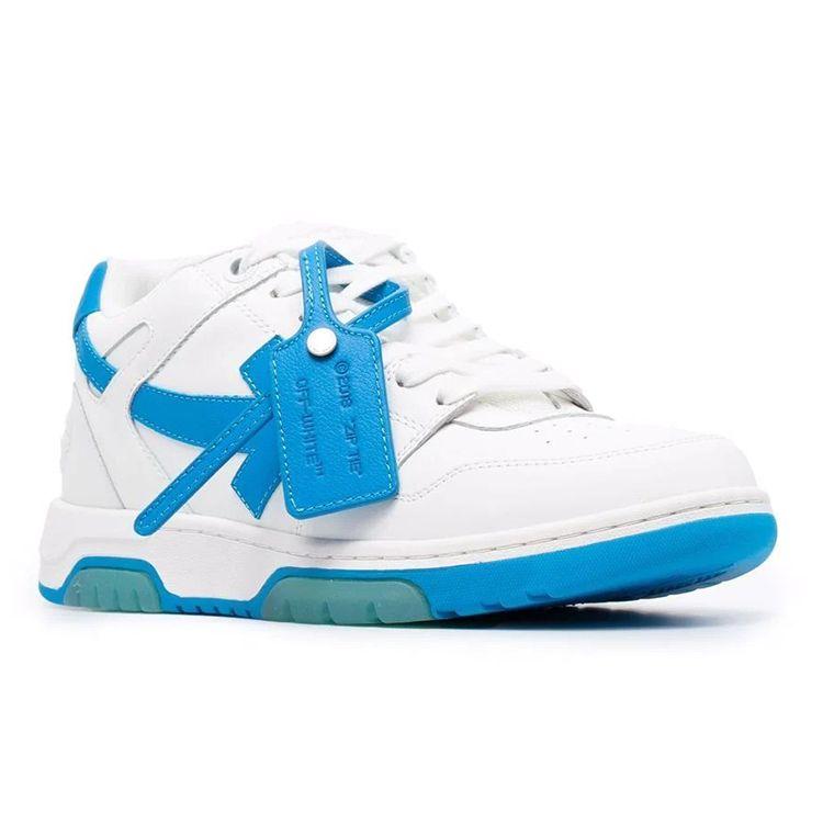 Off-White Out of Office Low White Blue Unisex Sneakers OMIA189F21LEA002-0145
