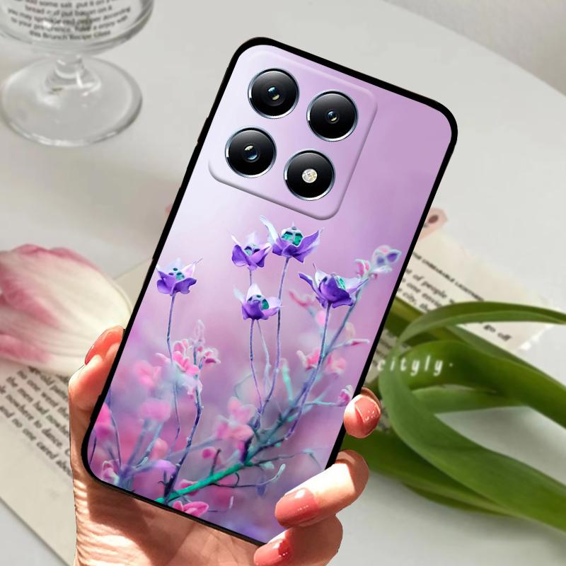 Чехлы Для Xiaomi 14T Бампер Оболочка Mi 14T Силиконовый Мягкий ТПУ Матовый Чехол Для Телефона Для Xiaomi 14T Pro 5G Милый Мультяшный Coque Funda Capa