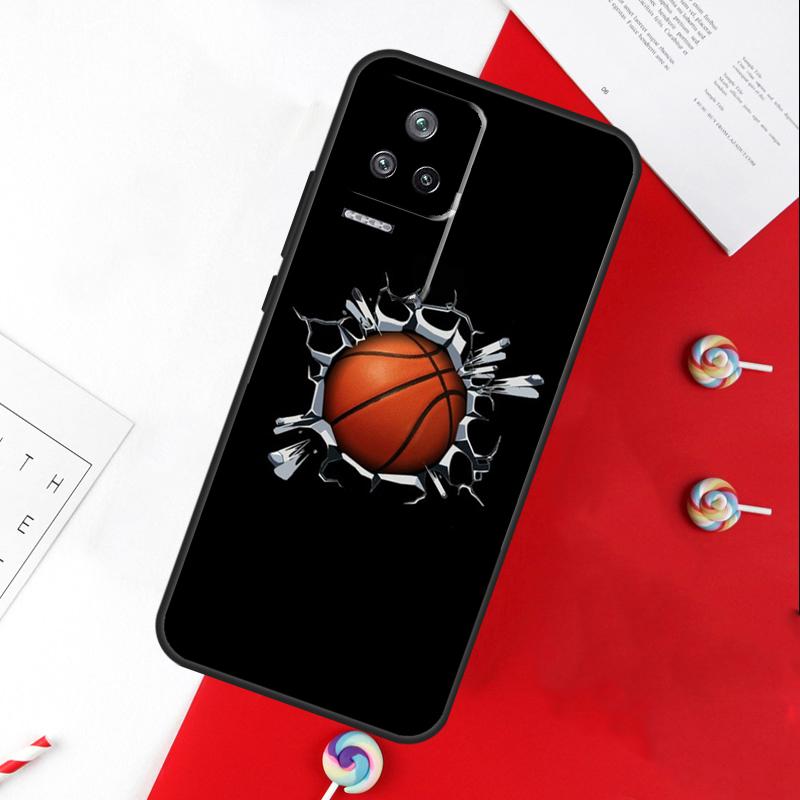 Чехол для телефона в виде баскетбольного мяча для Xiaomi 14T 11T 12T 13T Pro 13 14 15 Ultra POCO X7 Pro X3 X5 X6 F5 F6 M6 Pro
