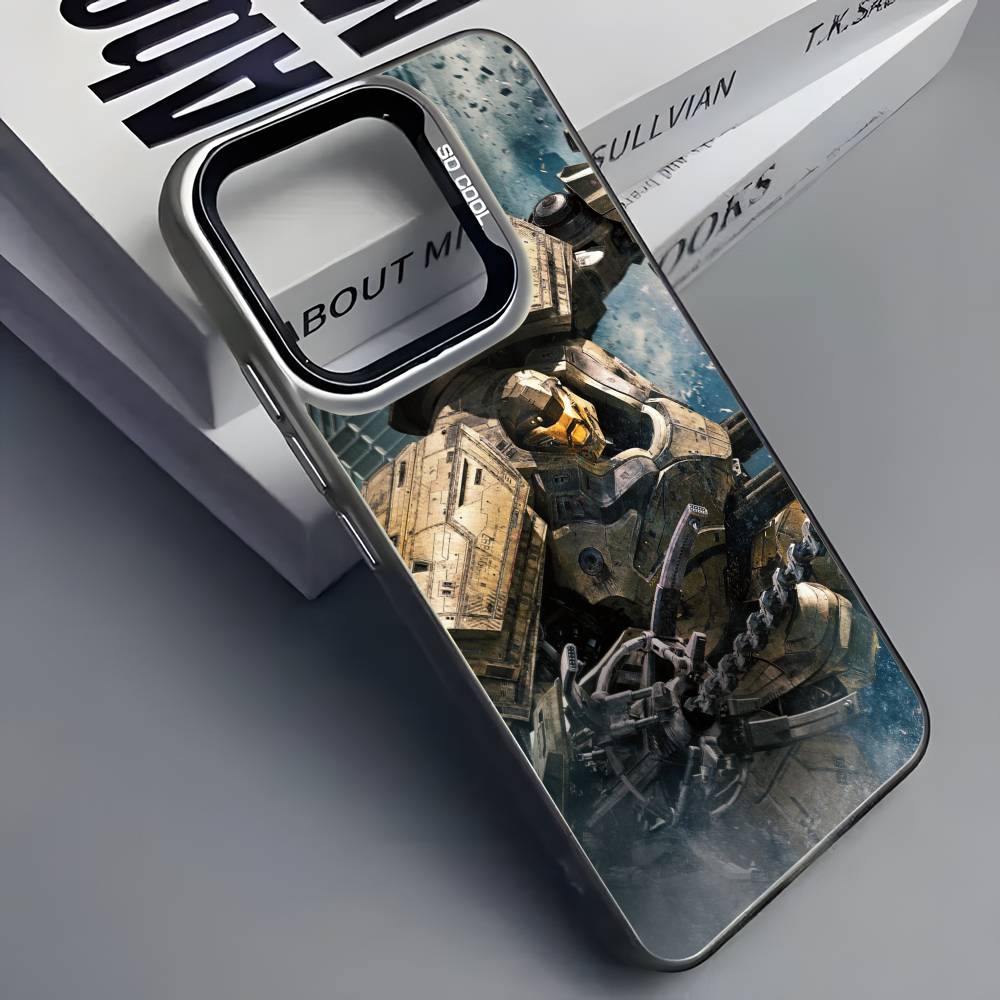 Крутой чехол для телефона P-Pacific R-RimS для iPhone 16 15 14 13 12 11 Pro Max Серый Черный Матовый Лазерный Металлик Аврора Funda