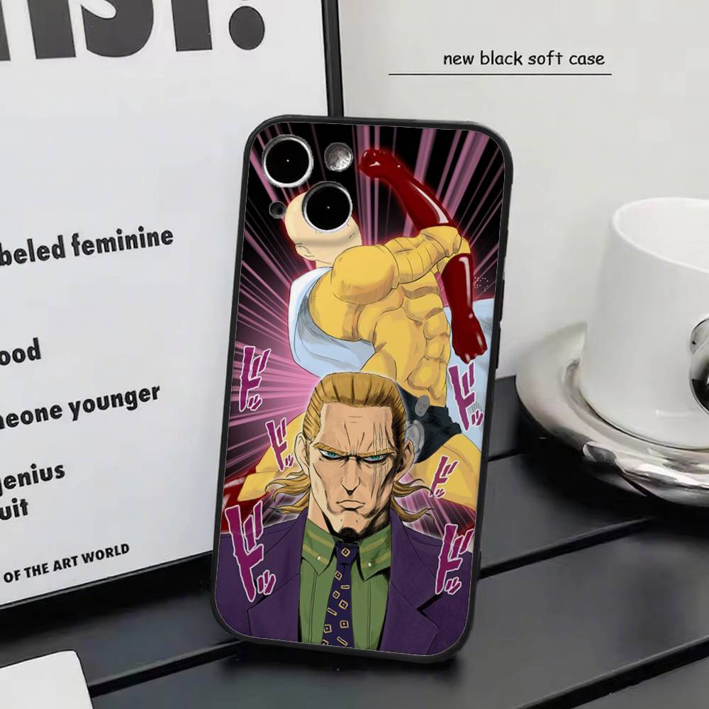 Чехол Saitama из One-Punch Man для iPhone 17 Air 16 Pro Max 15 14 13, полноразмерный, противоударный, с поддержкой MagSafe