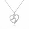 WUIHA Vintage 925 Sterling Silver D Color Real GRA Moissanite Diamond Heart Pendant Necklace Wedding Engagement Fine Jewelry