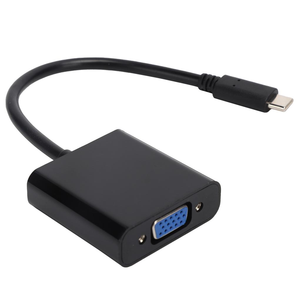 TypeC to VGA Converter 10Gbps USB 3.1 HD 1080P Video Adapter Cable 15Pin Female
