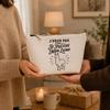 Trousse de toilette - PLANETEE - J'peux pas minimaliste - Beige - 100% coton - 3 L