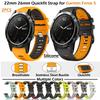 Силиконовый ремешок Quickfit для часов Garmin Fenix 5 22 мм 26 мм Водонепроницаемый спортивный силиконовый браслет для Garmin Fenix 8 7 6 5 Enduro 3