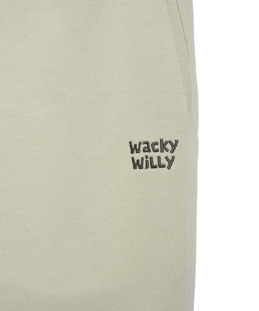 WACKY WILLY Signature Sweat Semi-Wide Pants Light Khaki