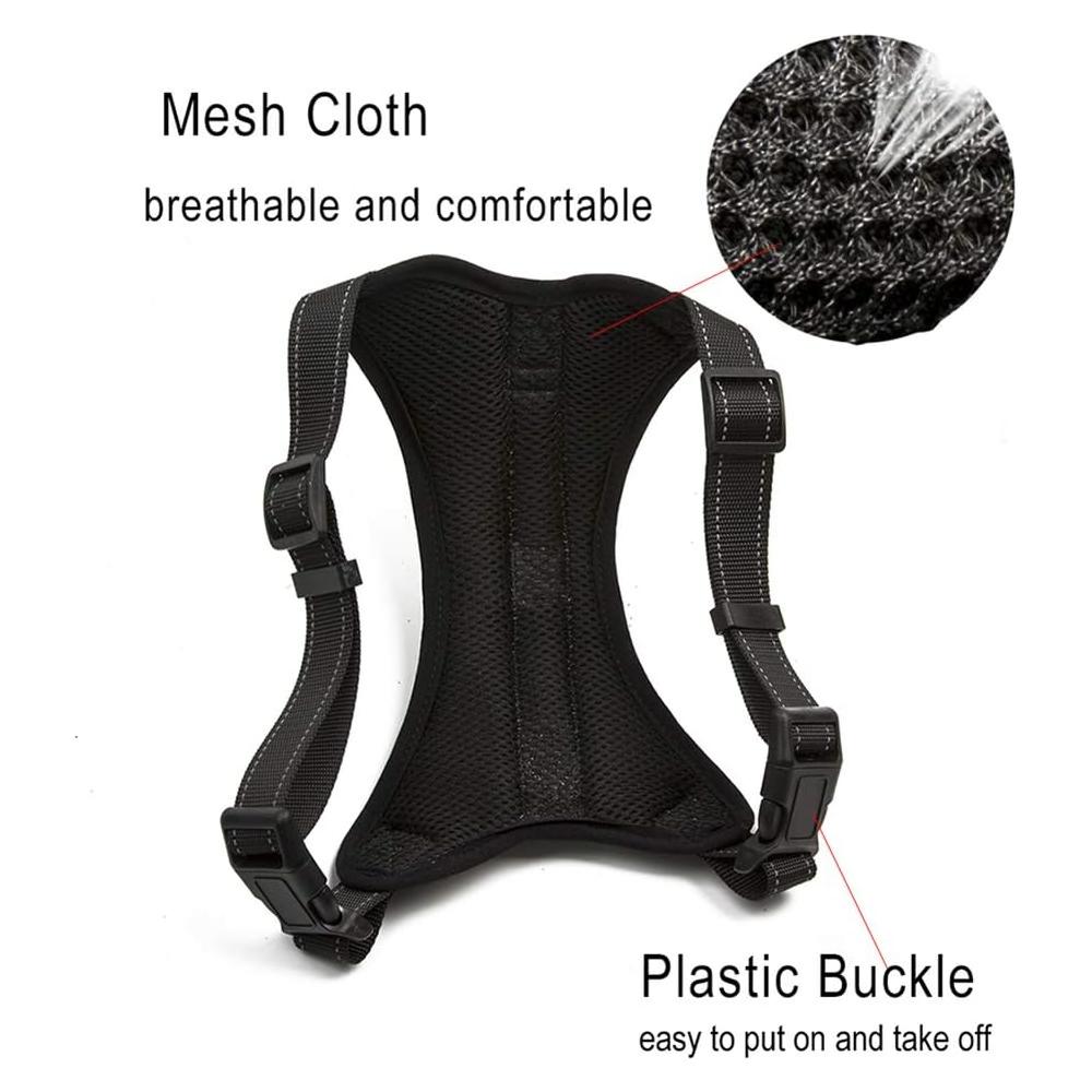 Шлейка для собак No-Pull, светоотражающий жилет для домашних животных, регулируемая шлейка для выгула собак для маленьких, средних и больших собак
