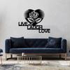 1pc Flower Live Laugh Love Sign Metal Wall Art, Home Decor Ornament, Stylish Wall Hanging, Ideal Housewarming Gift