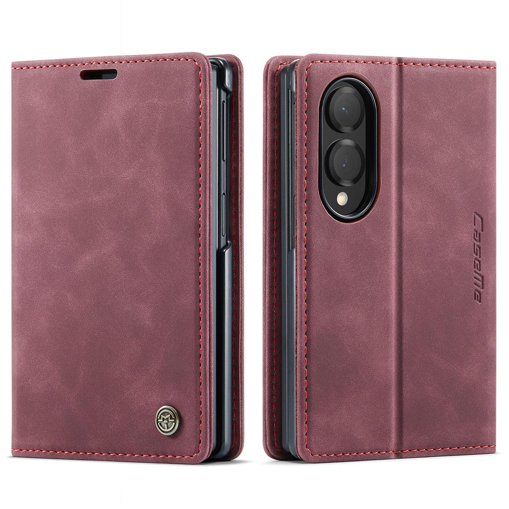 CaseMe-013 Ретро Премиум Чехол-подставка из ПУ кожи для Samsung Galaxy Z Fold8 Wide / Z Fold8 Ultra Кошелек Держатель для карт Защитная задняя крышка для телефона Оболочка