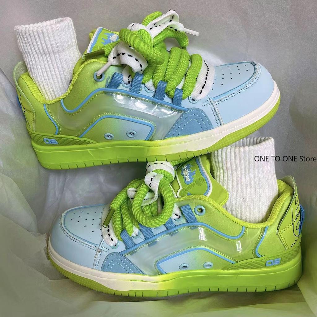 Women Platform Sneakers Mixed Colors Design Skateboard Star Decoration Lace Up Sport Shoes Casual Outdoor Running Sneakers 36-44