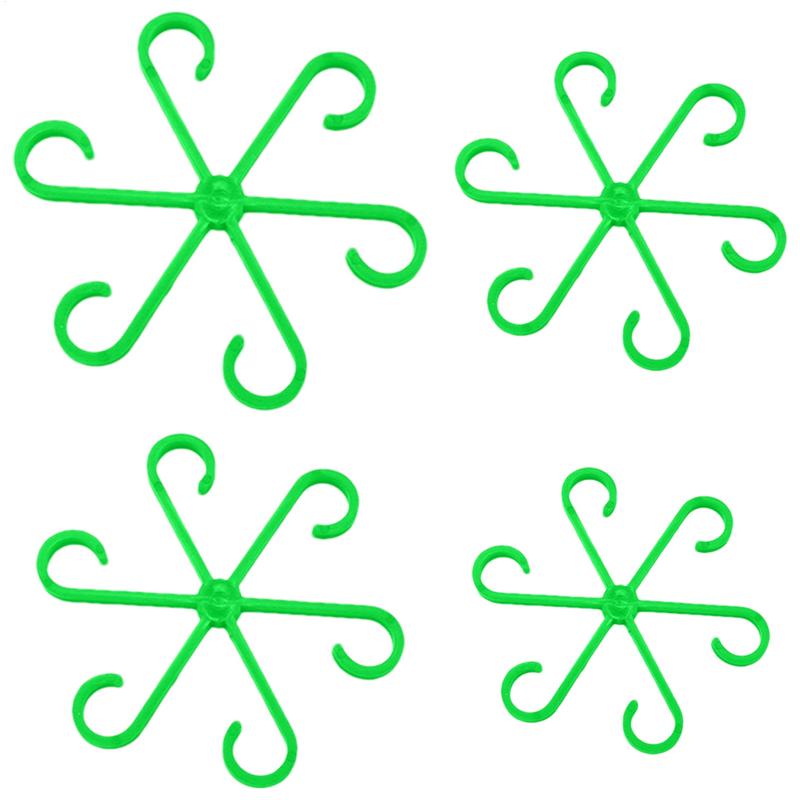 4 шт. держателей для стеблей растений, для вьющихся комнатных растений, опоры для стеблей, садовые фиксирующие зажимы для поддержки растений, лиан, алоказии, монстеры