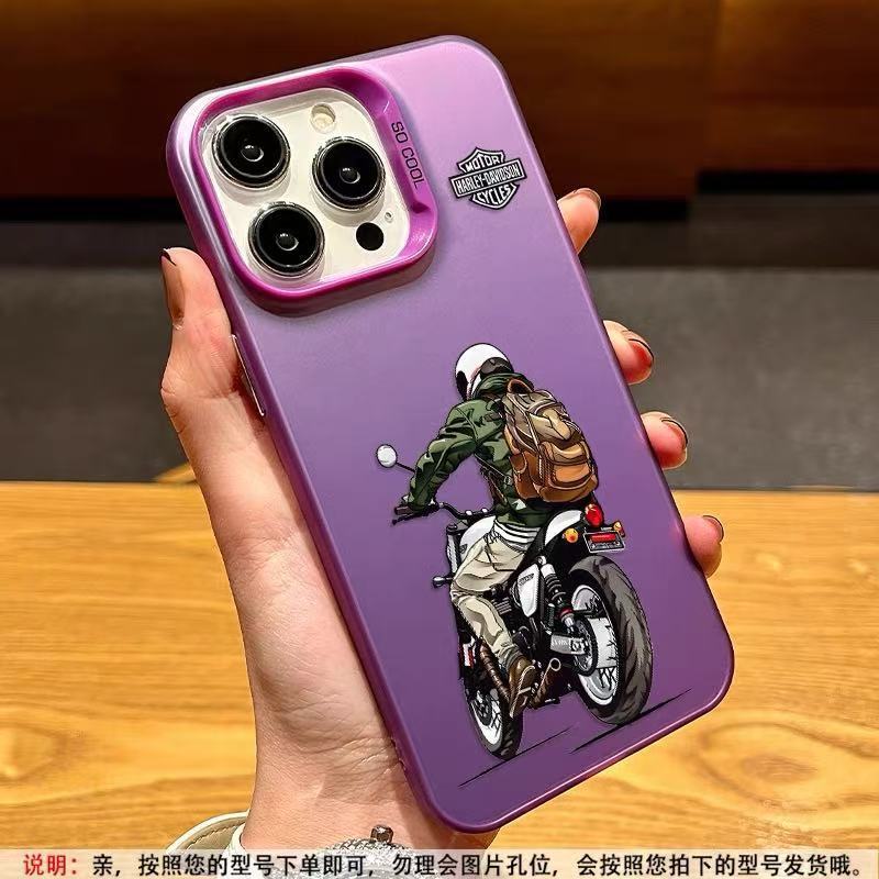 Чехол для телефона с изображением мальчика на мотоцикле, подходит для iPhone 16, Apple 15 Pro Max/14/13 Pro/12/11