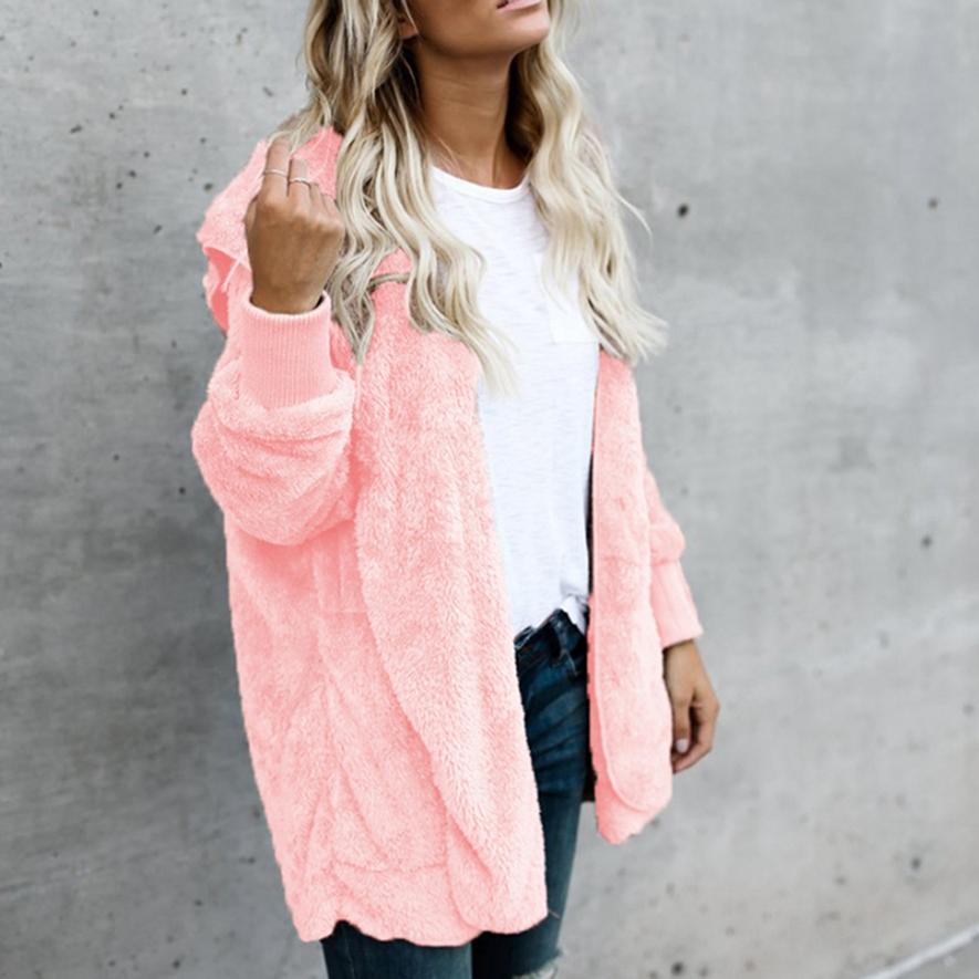 Зимняя женская плюшевая теплая куртка средней длины, двустороннее пальто с мехом