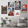 Canvas Painting Decorative Home Decor Quadro Space Heroes Yuri Gagarin Posters And Prints Wall Pictures For Living Room Vintage