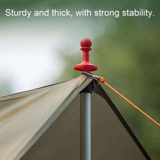 4 шт. Наконечник стойки для тента Защита от молний Колпачок для кемпинга Пешего туризма Навес Тент Укрытие Опорная стойка Наконечник Изоляционный Защитный Аксессуары