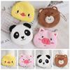 Bear Panda Plush Coin Purse Cartoon Cartoon Storage Bag Portable Plush Earphone Bag Children
