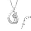 Moomin Limited Little My Drop Necklace Silver 925 Official Character Goods Nyoronyoro Pendant [Shinjuku Ginnokura] [MOOMIN] Women's