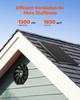 VEVOR Gable Mount Fan, 12 Inch Solar Power Attic Exhaust Fan with Adjustable Thermostat & Outer Mesh