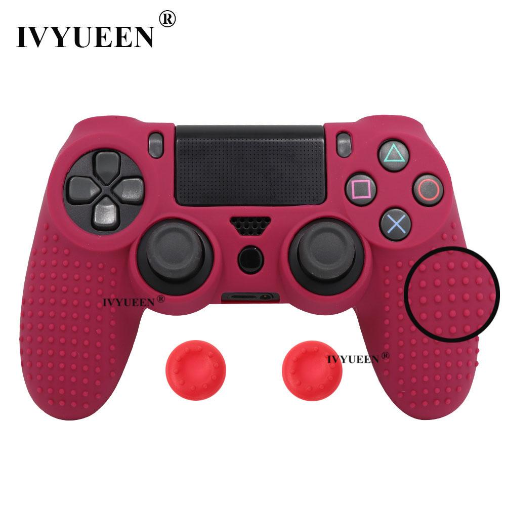 Нескользящий силиконовый чехол IVYUEEN для Sony Dualshock 4 PS4 Pro, тонкий камуфляжный чехол для контроллера и крышка с ручкой для Play Station 4