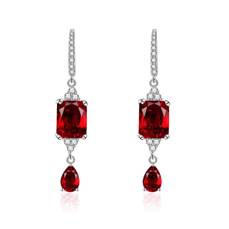 Sace Gems Classic Copper Alloy Zircon Earrings Ladies Jewelry Wedding Promise Party Gift