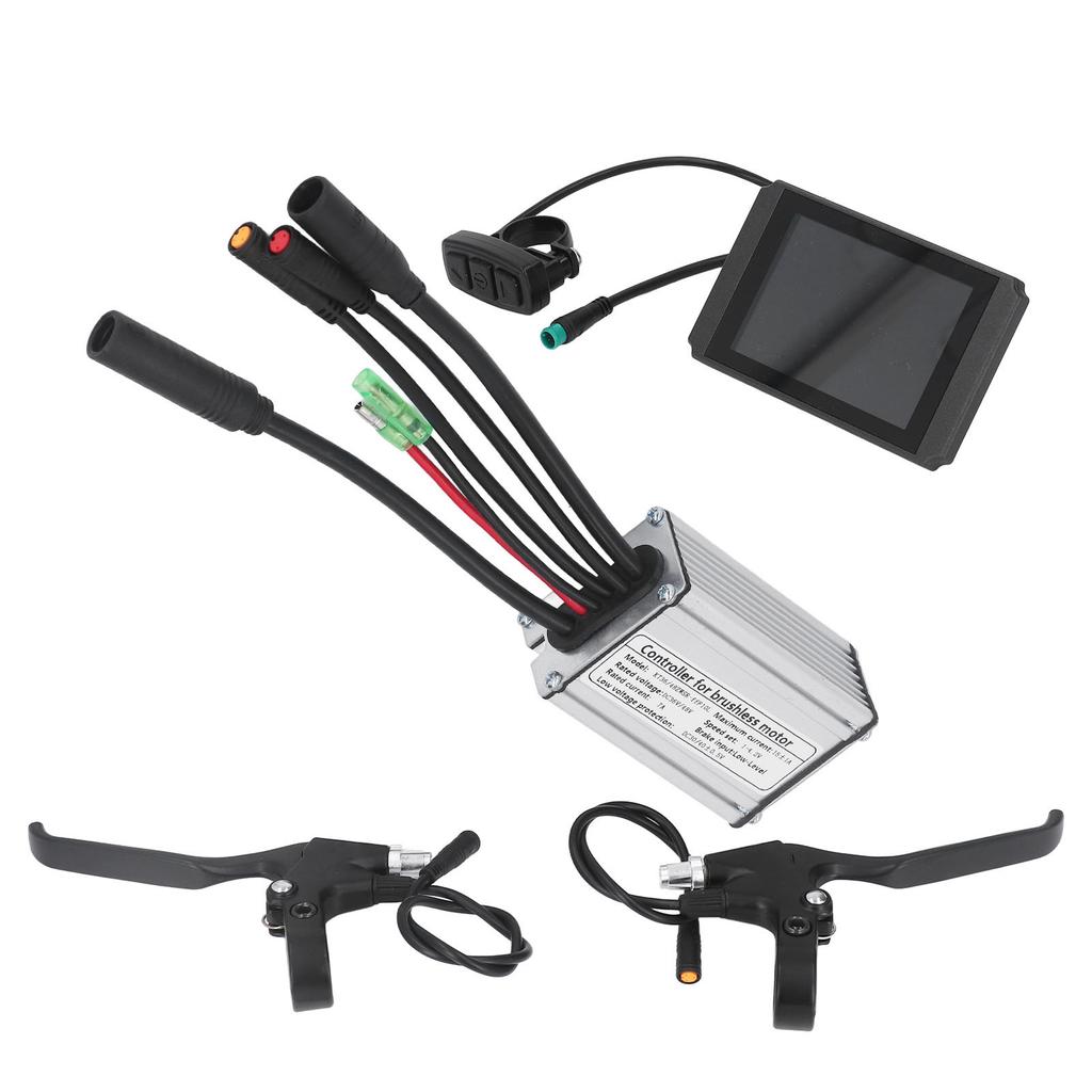 36V 48V 250W 15A Motor Controller LCD8H Panel Thumb Throttle Kit for Road Bikes Mountain Bikes