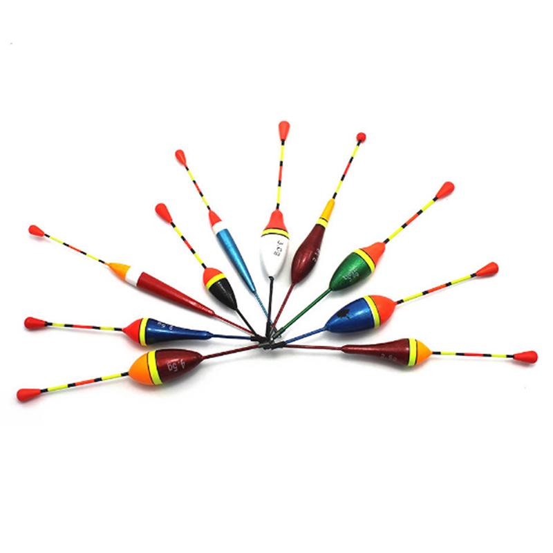 1/10 шт. Набор поплавков для рыбалки Буй Поплавок Светящийся поплавок Разные размеры и цвета Поплавок-буй Для рыболовных снастей