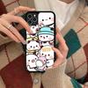 Милый чехол для телефона Bubu Dudu для iPhone 11 12 13 14 15 Pro Max 17 16 Plus Жесткий задний чехол из ПК+ТПУ