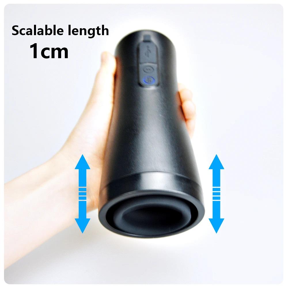 Электрическая телескопическая чашка для мастурбации, настоящая вагина, тренер для головки, мужской мастурбатор, секс-игрушки для мужчин, мастурбация киски, куклы для взрослых