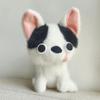 Забавная плюшевая игрушка чихуахуа - Милая фигурка собаки в сидячей позе, Мультяшный компаньон для стола, Подарок для девочек