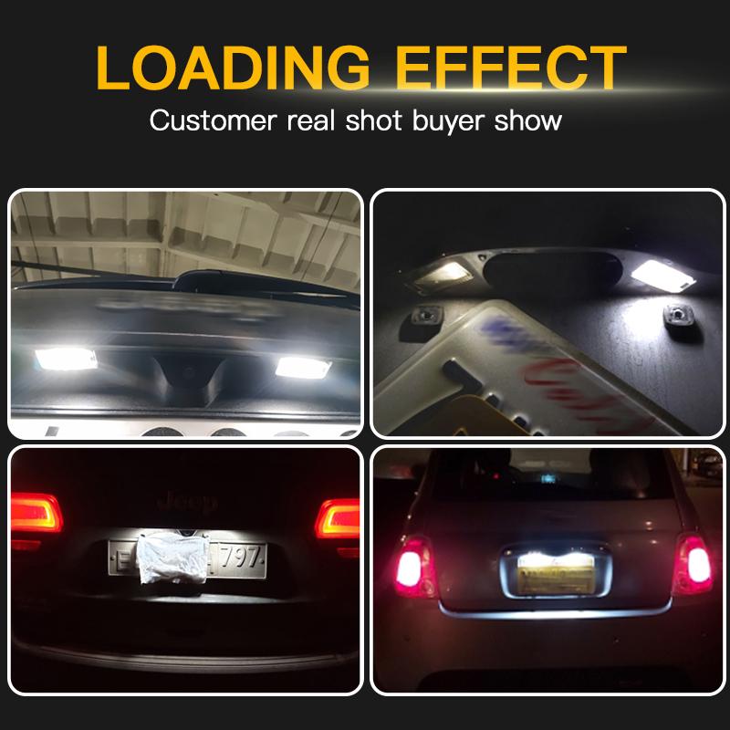 2 шт. 68228931AA Светодиодный фонарь подсветки номерного знака 12 В для Jeep Grand Cherokee Compass Patriot Dodge Viper 14-17 Fiat500 Аксессуары