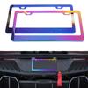 1PC Stainless Steel License Plate Frame Suitable For US Regulations Car License Plate Frame Auto Modification Parts