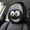 Уникальные комплекты для модификации салона автомобиля 4 шт. Чехлы на подголовники Хэллоуин Жуткое лицо призрака Аксессуары для сидений Защитник Универсальный Автодекор для внедорожника Грузовика Забавный
