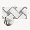 Glued PVC Panel With Motif Perfect For Hallway 100x50 cm Geometric Pattern With Lines