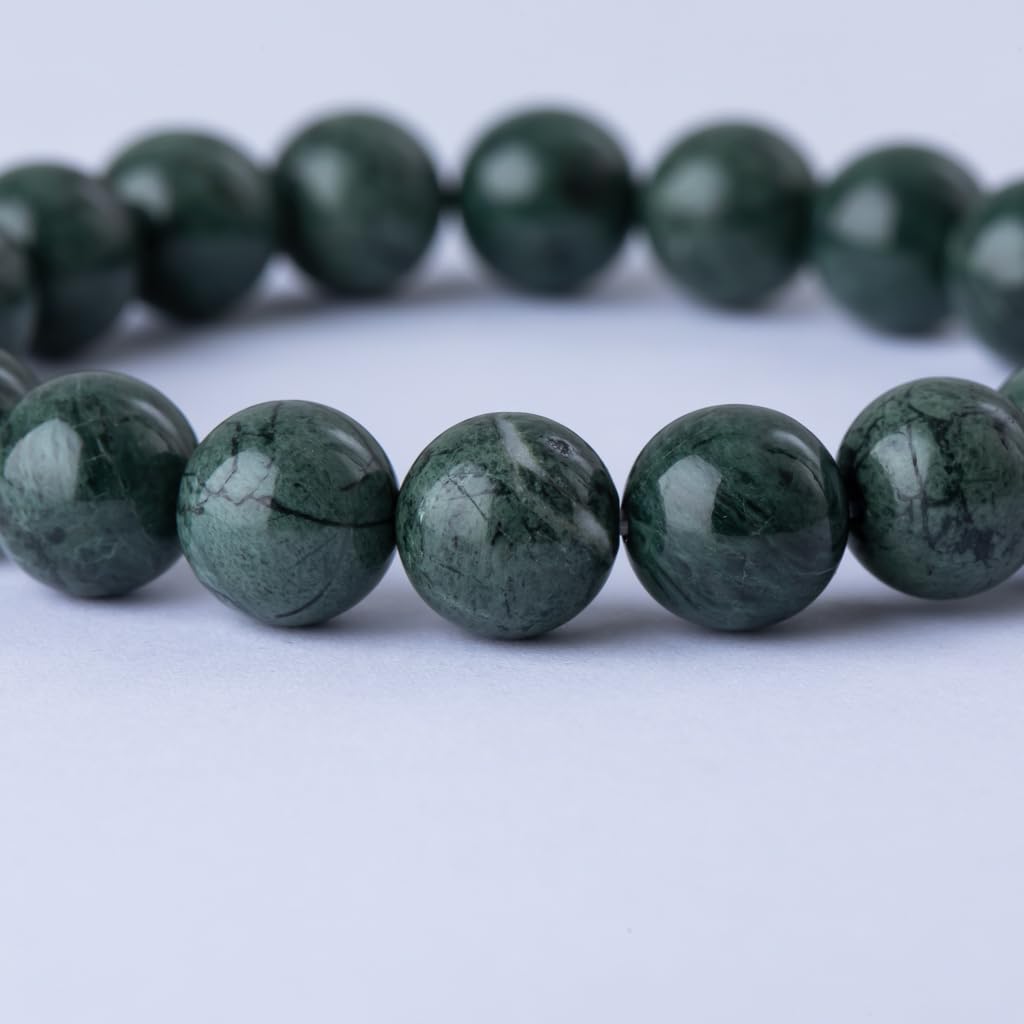 17cm Itoigawa Natural Jadeite Dark Japanese National Jomon Power Stone Jadeite Workshop Special Paulownia Wood Quality Guarantee ABR0879 (10mm beads,
