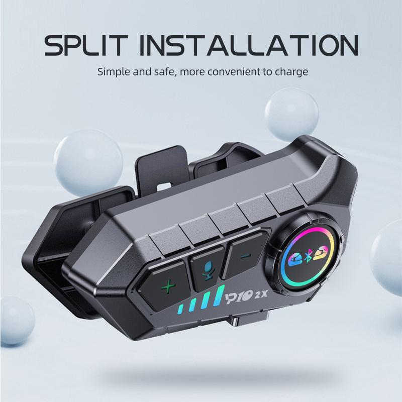 Kebidumei YP10 2X беспроводной Bluetooth5.3 мотоциклетный шлем гарнитура интерком водонепроницаемый 300 м Intercomunicador динамик наушники