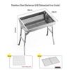 BBQ-гриль из нержавеющей стали с оцинкованной решеткой
