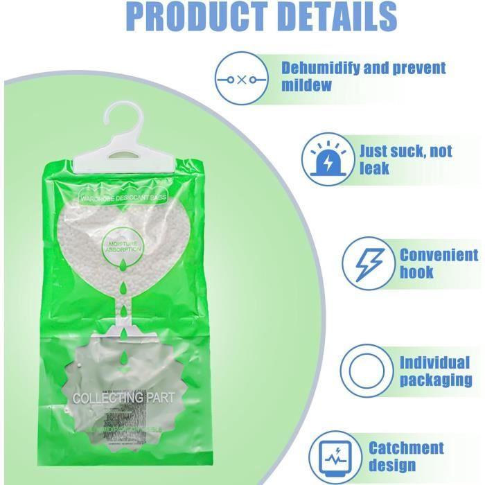 Набор из 6 поглотителей влаги для гардероба, подвесной осушитель для кухни, ванной комнаты, шкафа, автомобиля[m417]