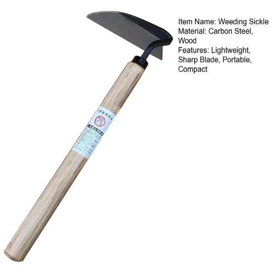 Японский серп для прополки, ручной инструмент для удаления сорняков, садовая мотыга, прополочник с острыми как бритва лезвиями для домашнего садоводства